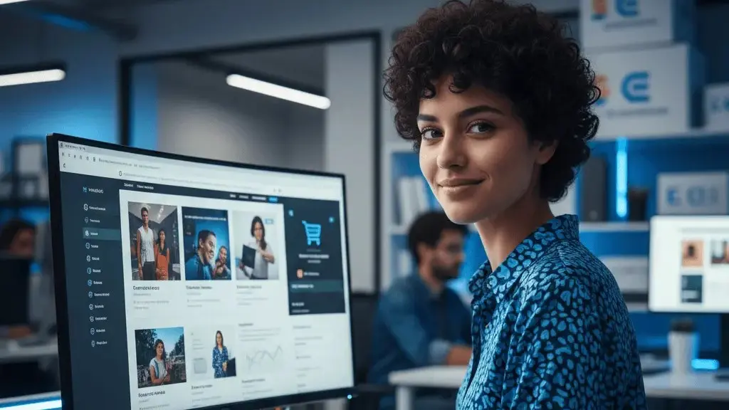 Fachwirt im E-Commerce analysiert Online-Shop-Performance